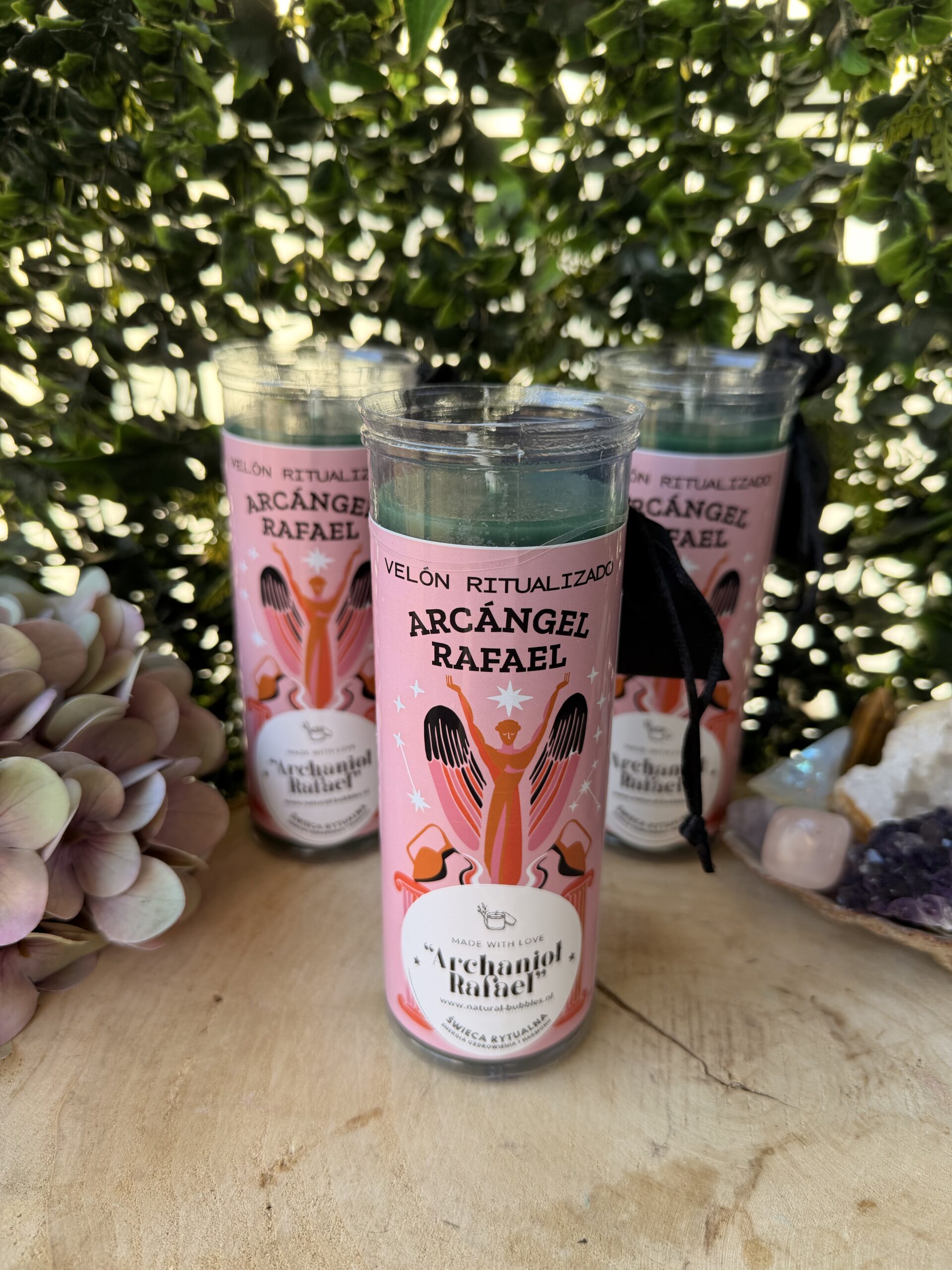 ARCHANIOŁ RAFAEL – zielona świeca rytualna uzdrowienia i harmonii