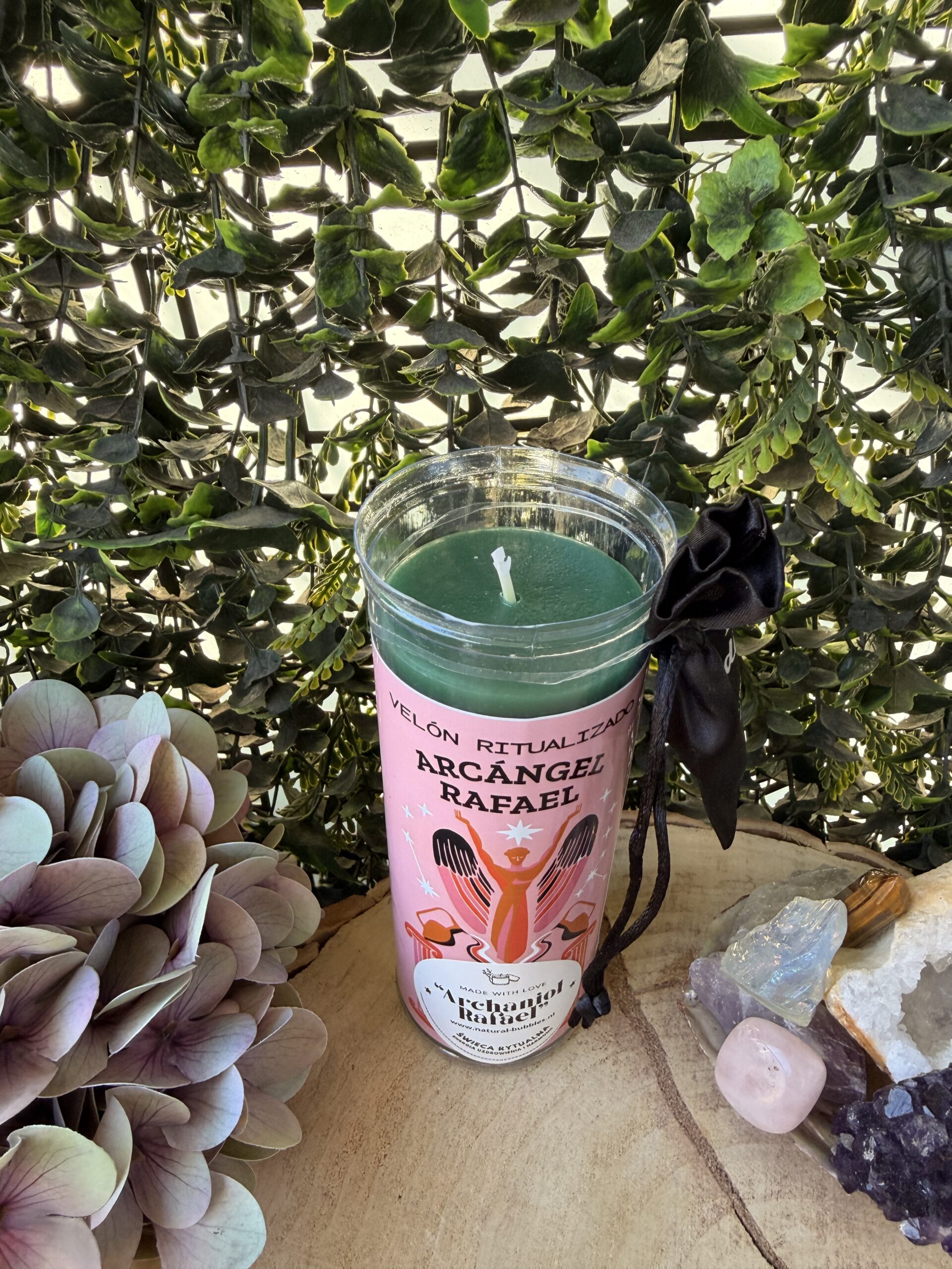 ARCHANIOŁ RAFAEL – zielona świeca rytualna uzdrowienia i harmonii - obrazek 2